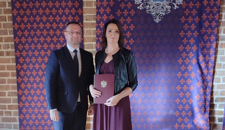 Prestiżowa nagroda dla mgr Anny Kmieć-Nogalskiej!